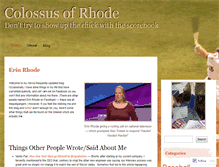 Tablet Screenshot of colossusofrhode.com